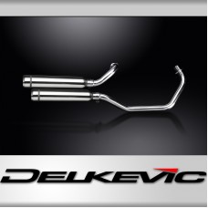 YAMAHA XV535 1987-2003 FULL 2-2 EXHAUST 410mm SILENCER BULLNOSE BAFFLE