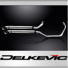 YAMAHA XV535 1987-2003 FULL 2-2 EXHAUST 550mm SILENCER TURNOUT BAFFLE