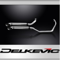 YAMAHA XV535 1987-2003 FULL 2-2 EXHAUST 410mm SILENCER TURNOUT BAFFLE