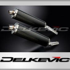 APRILIA TUONO1000R FACTORY 06-10 450mm OVAL CARBON BSAU SILENCER EXHAUST KIT