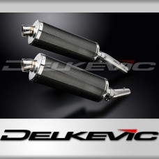 APRILIA TUONO1000R FACTORY 06-10 350mm OVAL CARBON BSAU SILENCER EXHAUST KIT