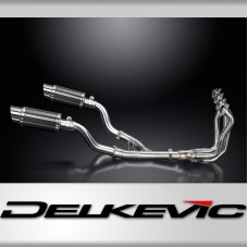 KAWASAKI Z1000SX Z1000 2010> FULL EXHAUST SYSTEM 200mm CARBON ROUND SILENCERS