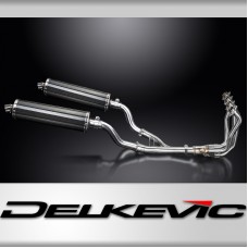 KAWASAKI Z1000SX Z1000 2010> FULL EXHAUST SYSTEM 450mm CARBON OVAL SILENCERS