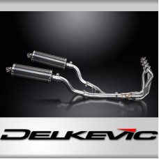 KAWASAKI Z1000SX Z1000 2010> FULL EXHAUST SYSTEM 350mm CARBON OVAL SILENCERS