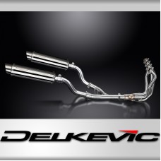 KAWASAKI Z1000SX Z1000 2010> FULL EXHAUST SYSTEM 350mm STAINLESS ROUND SILENC