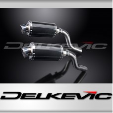 KAWASAKI Z1000SX 2010-19 TOURER 225mm OVAL CARBON SILENCER EXHAUST KIT