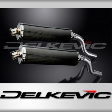 KAWASAKI Z1000SX 2010-19 TOURER 450mm OVAL CARBON BSAU SILENCER EXHAUST KIT