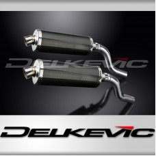 KAWASAKI Z1000SX 2010-19 TOURER 350mm OVAL CARBON BSAU SILENCER EXHAUST KIT