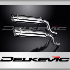 KAWASAKI Z1000SX 2010-19 TOURER 350mm ROUND STAINLESS BSAU SILENCER EXHAUST KIT