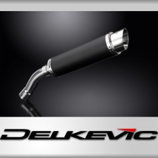 BMW F800 GT 2013-2018 350mm CARBON ROUND BSAU SILENCER EXHAUST KIT 