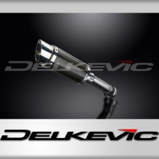 BMW K1300GT 2009-2016 Delkevic 200mm Round Carbon Exhaust Silencer Can Kit
