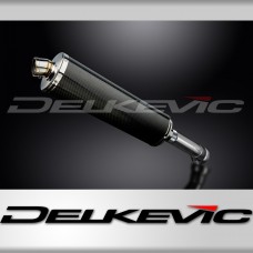 BMW K1300S 2009-2016 Delkevic 450mm Oval Carbon Exhaust Silencer Can Kit