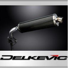 BMW R1200GS 2004-2007 450mm OVAL CARBON BSAU SILENCER EXHAUST KIT