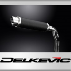 BMW S1000XR 2015-2018 350mm CARBON ROUND BSAU SILENCER EXHAUST KIT 