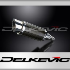 DERBI SENDA TERRA ADVENTURE 125 2008-2017 200mm ROUND CARBON  EXHAUST KIT