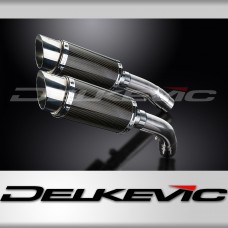 DUCATI 1198 2009-2011 200mm ROUND CARBON  SILENCER EXHAUST KIT