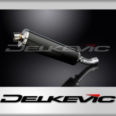 DUCATI DIAVEL 2011-2018 450mm OVAL CARBON BSAU SILENCER EXHAUST KIT