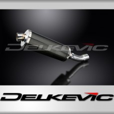 DUCATI DIAVEL 2011-2018 350mm OVAL CARBON BSAU SILENCER EXHAUST KIT