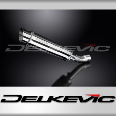 DUCATI DIAVEL 2011-2018 350mm ROUND STAINLESS BSAU SILENCER EXHAUST KIT
