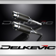 DUCATI MONSTER 620-695-800 02-08 200mm ROUND CARBON  SILENCER EXHAUST KIT