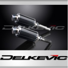 DUCATI MONSTER 620-695-800 02-08 225mm OVAL CARBON SILENCER EXHAUST KIT