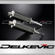 DUCATI MONSTER 620-695-800 02-08 350mm OVAL CARBON BSAU SILENCER EXHAUST KIT