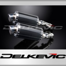 DUCATI MONSTER 696 2008-2014 225mm OVAL CARBON SILENCER EXHAUST KIT