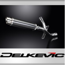 MULTISTRADA 1200 ENDURO 2016-2018 / DE-CAT DL10 ROUND 350mm (14 inch) CARBON FIBRE SILENCER