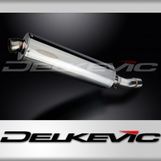 SUZUKI SV400 SV650 1998-2002 450mm OVAL STAINLESS BSAU SILENCER EXHAUST KIT