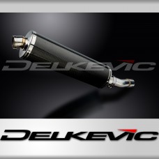 SUZUKI SV400 SV650 1998-2002 450mm OVAL CARBON BSAU SILENCER EXHAUST KIT