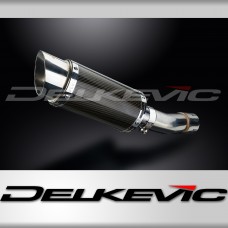 SUZUKI SV400 SV650 1998-2002 200mm ROUND CARBON  SILENCER EXHAUST KIT