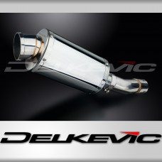 SUZUKI SV400 SV650 1998-2002 225mm OVAL STAINLESS SILENCER EXHAUST KIT