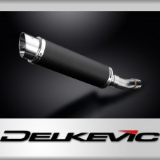 SUZUKI SV400 SV650 1998-2002 350mm ROUND CARBON BSAU SILENCER EXHAUST KIT