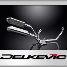 SUZUKI SV650 98-02 FULL 2-2 EXHAUST SYSTEM 320mm STAINLESS TRI BSAU SILENCERS