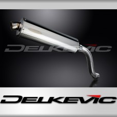 SUZUKI SV650 1998-2002 Hi-LEVEL 450mm OVAL STAINLESS BSAU SILENCER EXHAUST KIT