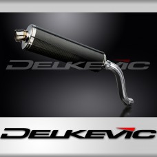 SUZUKI SV650 1998-2002 Hi-LEVEL 450mm OVAL CARBON BSAU SILENCER EXHAUST KIT
