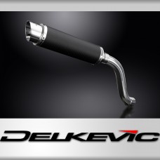 SUZUKI SV650 1998-2002 Hi-LEVEL 350mm CARBON ROUND BSAU SILENCER EXHAUST KIT