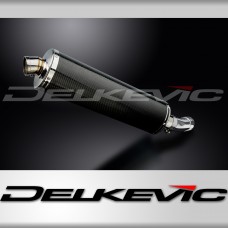 SUZUKI SV400 SV650 2003-2015 450mm OVAL CARBON BSAU SILENCER EXHAUST KIT