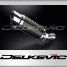 SUZUKI SV400 SV650 2003-2015 200mm ROUND CARBON  SILENCER EXHAUST KIT