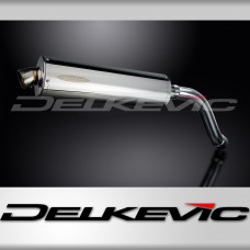 SUZUKI SV650 S 03-15 Hi-LEVEL 450mm OVAL STAINLESS BSAU SILENCER EXHAUST KIT