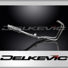 KAWASAKI ER5 1996-07 FULL EXHAUST SYSTEM 200mm CARBON ROUND SILENCER