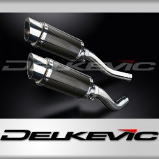 KAWASAKI Z1000 2003-2006 200mm ROUND CARBON  SILENCER EXHAUST KIT