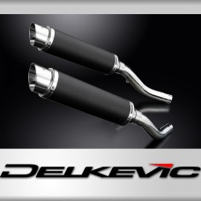KAWASAKI Z1000 2003-2006 350mm ROUND CARBON BSAU SILENCER EXHAUST KIT