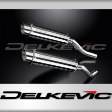 KAWASAKI Z1000 2003-2006 350mm ROUND STAINLESS BSAU SILENCER EXHAUST KIT