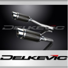 KAWASAKI Z1000 2007-2009 200mm ROUND CARBON  SILENCER EXHAUST KIT