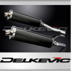 KAWASAKI Z1000 2007-2009 450mm OVAL CARBON BSAU SILENCER EXHAUST KIT
