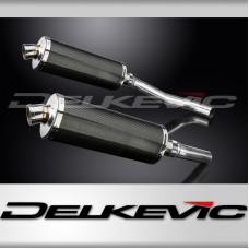 KAWASAKI Z1000 2007-2009 350mm OVAL CARBON BSAU SILENCER EXHAUST KIT