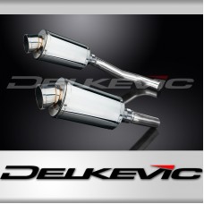 KAWASAKI Z1000 2007-2009 225mm OVAL STAINLESS SILENCER EXHAUST KIT