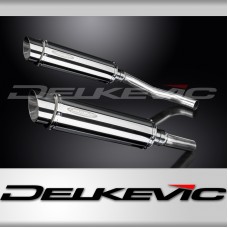 KAWASAKI Z1000 2007-2009 350mm ROUND STAINLESS BSAU SILENCER EXHAUST KIT