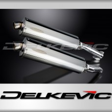 KAWASAKI Z1000 2010-2020 450mm OVAL STAINLESS BSAU SILENCER EXHAUST KIT